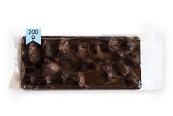 Pure chocolate nougat with Macadamia nuts 200g.