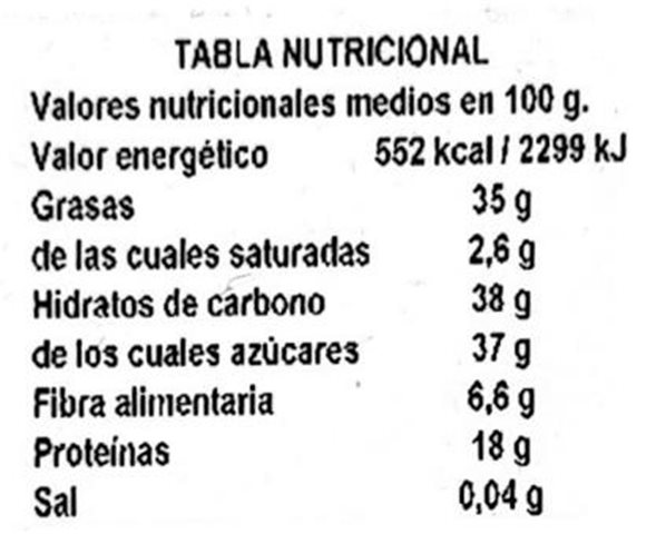 Alicante Nougat 150g-lateral