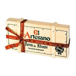 Alicante Nougat El Artesano (hard) / In a wooden gift box