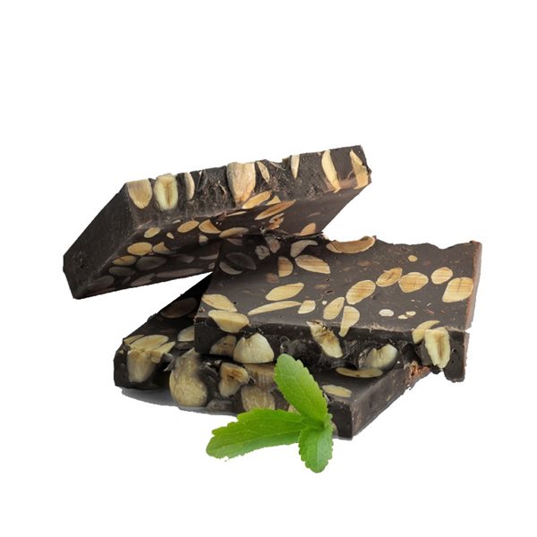 72% Schokoladen-Nougat mit Marcona-Mandel-detalle