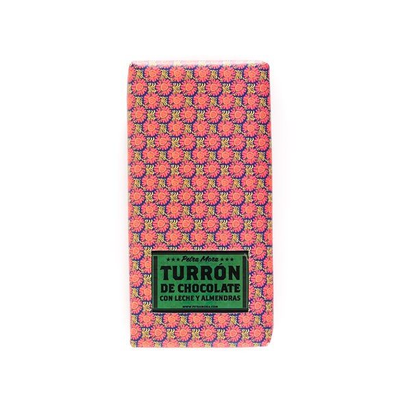 Turrón de chocolate con leche y almendras 200 g-detalle
