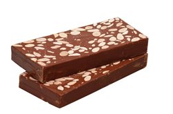 Nougat au chocolat au lait et aux amandes sans sucre 200g