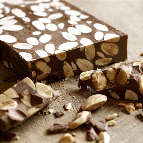 Nougat au chocolat non sucré 200 g-lateral