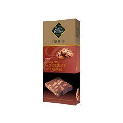Crispy chocolate cookies nougat