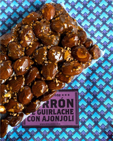 Turrón de guirlache 200 g-lateral