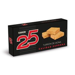 Turrón de Jijona Suprema 250g Turron 25 se traduce al alemán como:

Jijona-Turrón Suprema 250g Turron 25.