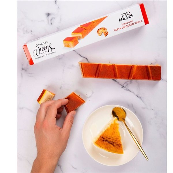 Basque Cheesecake Nougat by José Andrés, Torrons Vicens, 200 g-izquierda