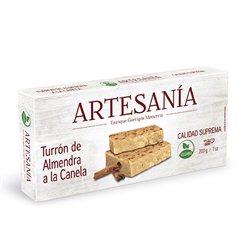 Turrón Vegano de Almendra a la Canela 200g Artesania