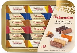 Traditional almond turrones