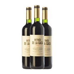 Uvas Felices Detrás de la Casa Syrah Yecla Crianza 75 cl Vino Tinto (Caja de 3 unidades)