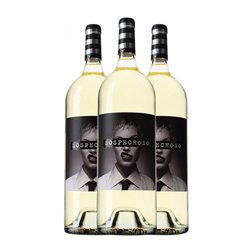 Uvas Felices Sospechoso Vino de la Tierra de Castilla Botella Magnum 1,5 L Vino Blanco (Caja de 3 unidades)