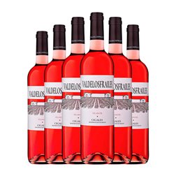 Valdelosfrailes Tempranillo Cigales Joven 75 cl Vino Rosado (Caja de 6 unidades)