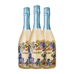 Valdo Aquarius Extra Dry — Extra Seco Prosecco di Conegliano-Valdobbiadene Blanc de Blancs 75 cl Espumoso Blanco (Caja de 3 unidades)
