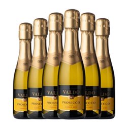 Valdo Glera Extra Trocken — Extra Seco Prosecco Botellín 20 cl Espumoso Blanco (Caja de 6 unidades)