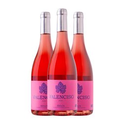 Valenciso Tempranillo Rioja 75 cl Vino Rosado (Caja de 3 unidades)