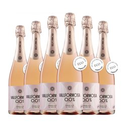 Vallformosa 75 cl 0.0 Cero Sin Alcohol Espumoso Rosado (Caja de 6 unidades)