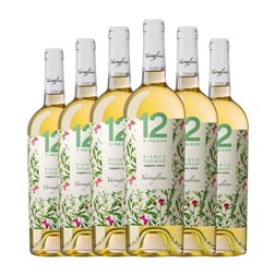 Varvaglione 12 e Mezzo Chardonnay Trocken — Seco Puglia Bio — Biológico 75 cl Vino Blanco (Caja de 6 unidades)