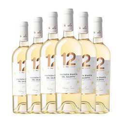 Varvaglione 12 e Mezzo Malvasía Salento 75 cl Vino Blanco (Caja de 6 unidades)