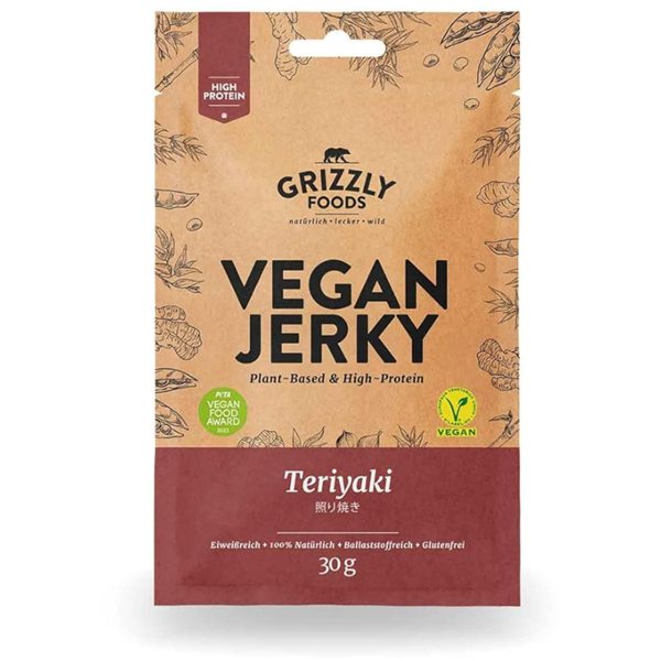 Vegan Jerky Teriyaki 30g-detalle