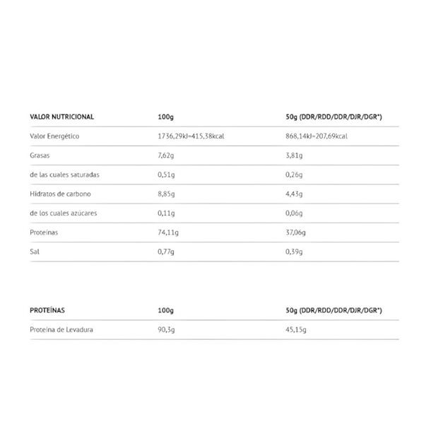 Vegan Yeast Protein 908 Gr-detalle