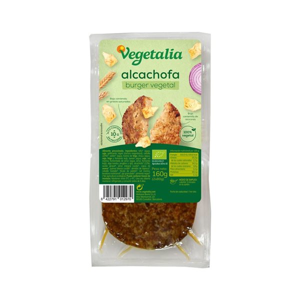 Vegeburguer de alcachofa bio 160g Vegetalia-detalle