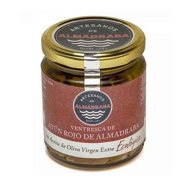 Ventresca of Red Tuna from Almadraba in organic Extra Virgin Olive Oil. El Ronqueo-lateral