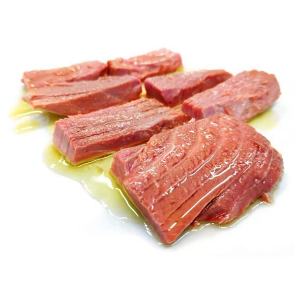 Ventresca of Red Tuna from Almadraba in organic Extra Virgin Olive Oil. El Ronqueo-trasera