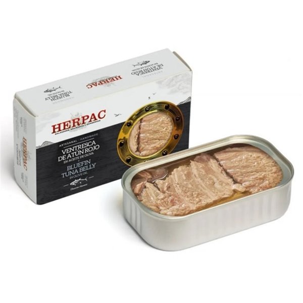 Ventresca de Atún Rojo Salvaje en Aceite de Oliva – Herpac 120 g-detalle