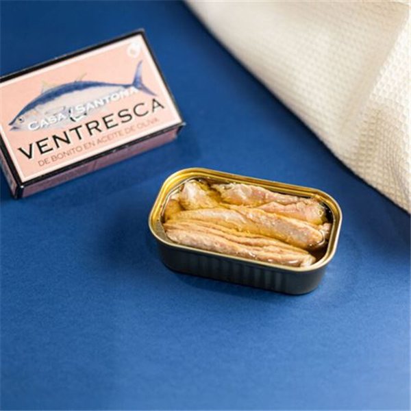 Ventresca de bonito en aceite de oliva, Casa Santoña-lateral