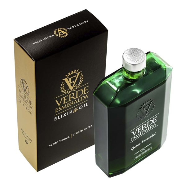 Verde Esmeralda Green Emerald Picual 500 ml-izquierda