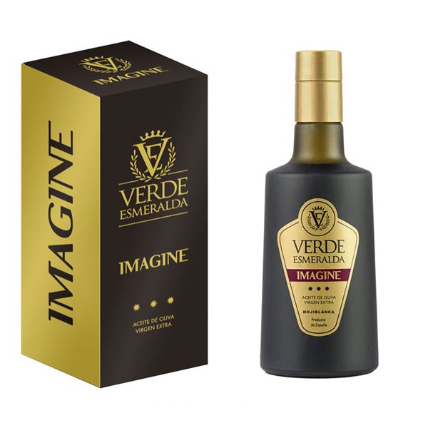 Vert Émeraude Imagine Hojiblanca Bouteille 500 ml-detalle