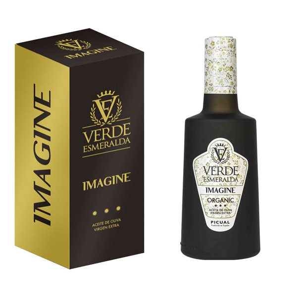 Verde Esmeralda Imagine Organic Picual 500 ml-detalle