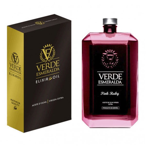 Vert Emeraude Rose Rubis Hojiblanca Bouteille 500 ml-detalle