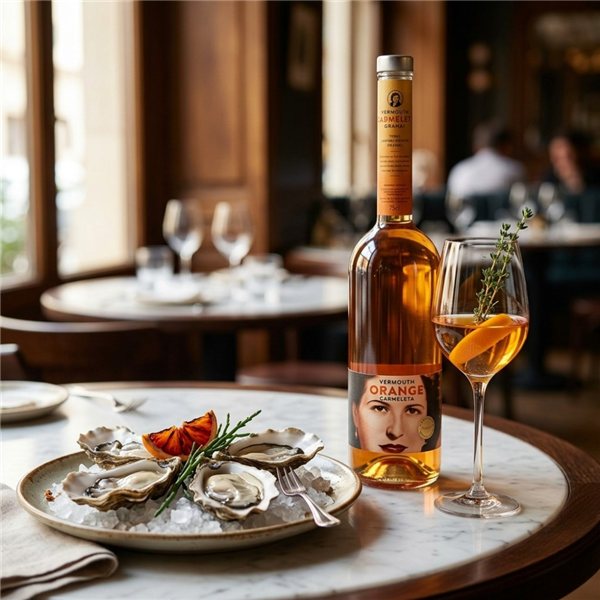 Vermouth Carmeleta Orange-lateral