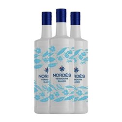 Vermut Atlantic Galician Nordés Blanco 1 L (Caja de 3 unidades)