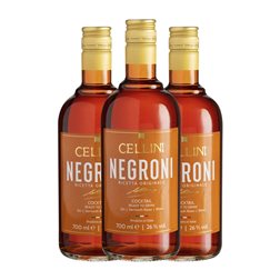 Vermut Cellini Trocken — Seco Rosso — Rojo 70 cl Negroni (Caja de 3 unidades)