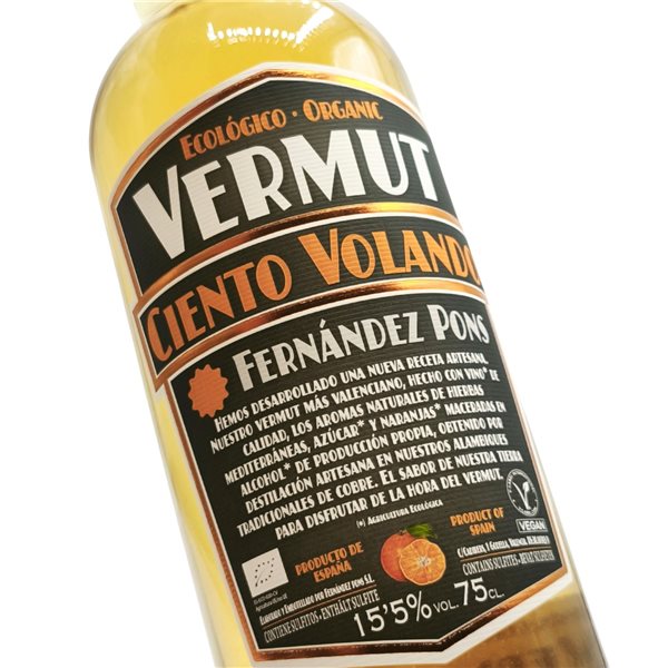Vermut con naranja 'Ciento Volando'-detalle