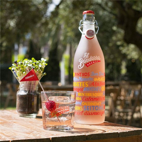 Vermut El Bandarra Rosado 1L-detalle
