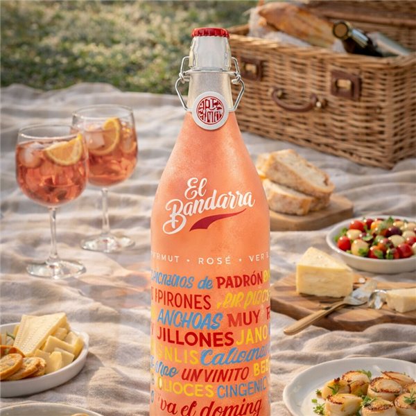 Vermut El Bandarra Rosado 1L-lateral