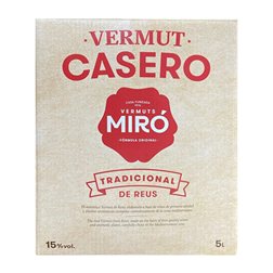 Vermut Miró Casero Rojo Tinto Bag in Box 5 L