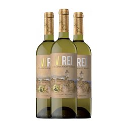 Vi Rei Chardonnay Seco Pla i Llevant Roble 75 cl Vegano Vino Blanco (Caja de 3 unidades)