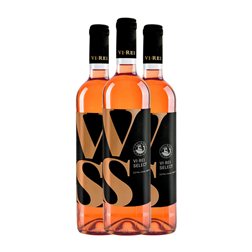 Vi Rei Seco Pla i Llevant Selección 75 cl Vegano Vino Rosado (Caja de 3 unidades)
