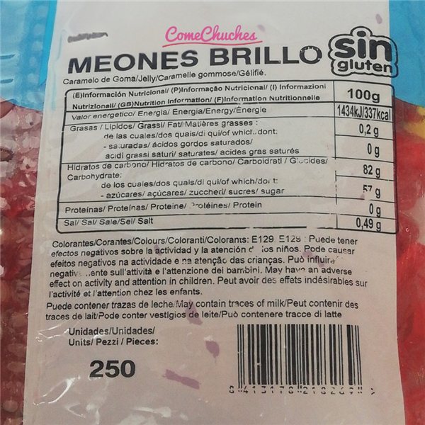Vidal 250 Units Shiny Meones-detalle