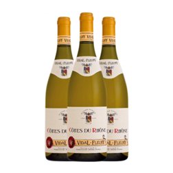 Vidal-Fleury Côtes du Rhône 75 cl Vino Blanco (Caja de 3 unidades)