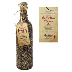 Vin rouge immergé Bergerac Château Cluzeau Bio 75cl