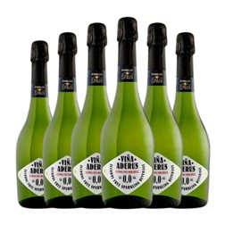 Viña Aderus Sparkling — Espumoso 75 cl 0.0 Cero Cero Sin Alcohol Espumoso Blanco (Caja de 6 unidades)