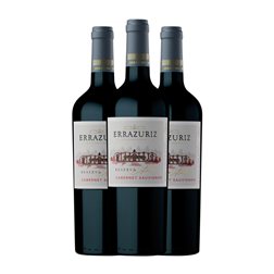 Viña Errazuriz Cabernet Sauvignon Estate Wine — Vino de Finca Reserva 75 cl Vino Blanco (Caja de 3 unidades)
