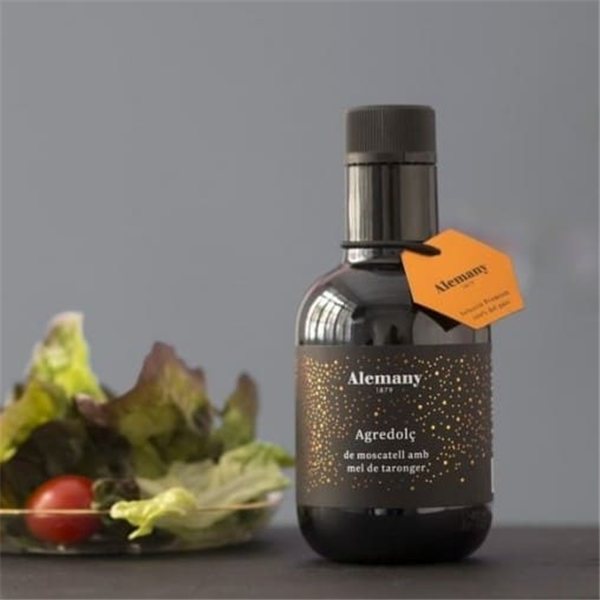 Vinagre Agridulce Moscatel con miel de naranjo, Alemany 1879-trasera