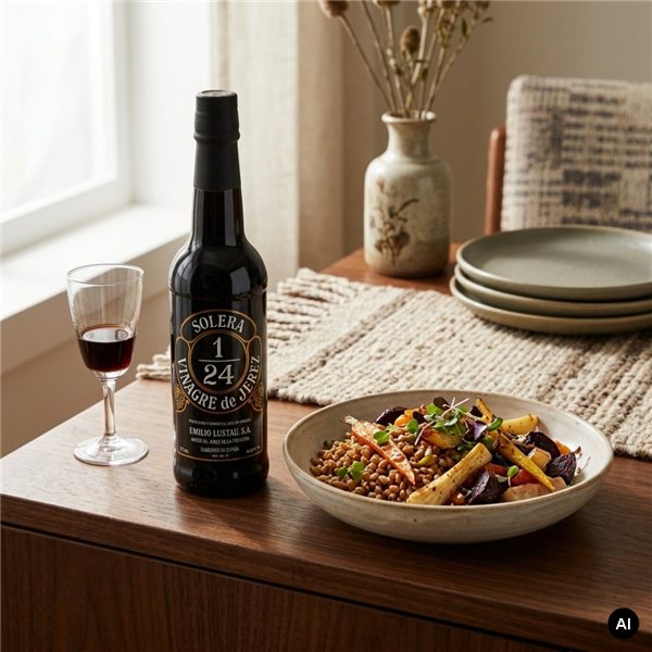 Sherry-Essig Lustau Pedro Ximénez 375ml.-detalle