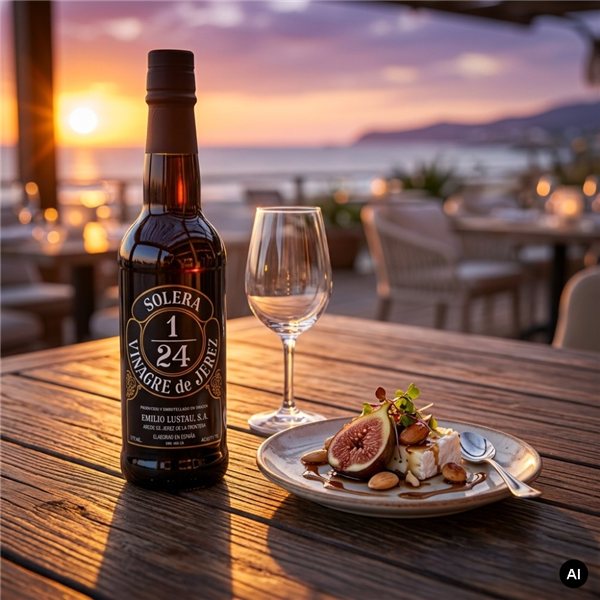 Sherry-Essig Lustau Pedro Ximénez 375ml.-lateral